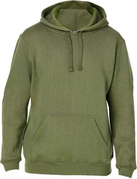 J. America 8824 Premium Hooded Sweatshirt - Military Green