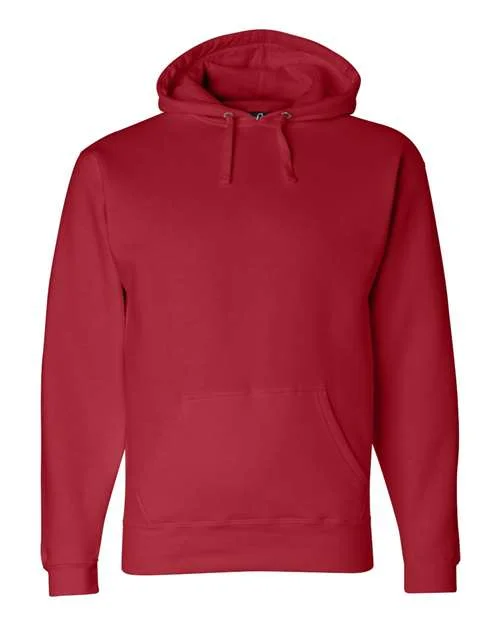 J. America 8824 Premium Hooded Sweatshirt - Red