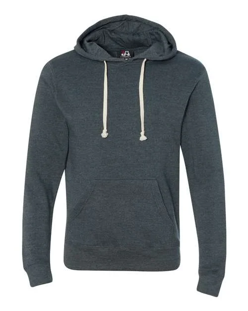 J. America 8871 Triblend Fleece Hooded Sweatshirt - Navy Triblend