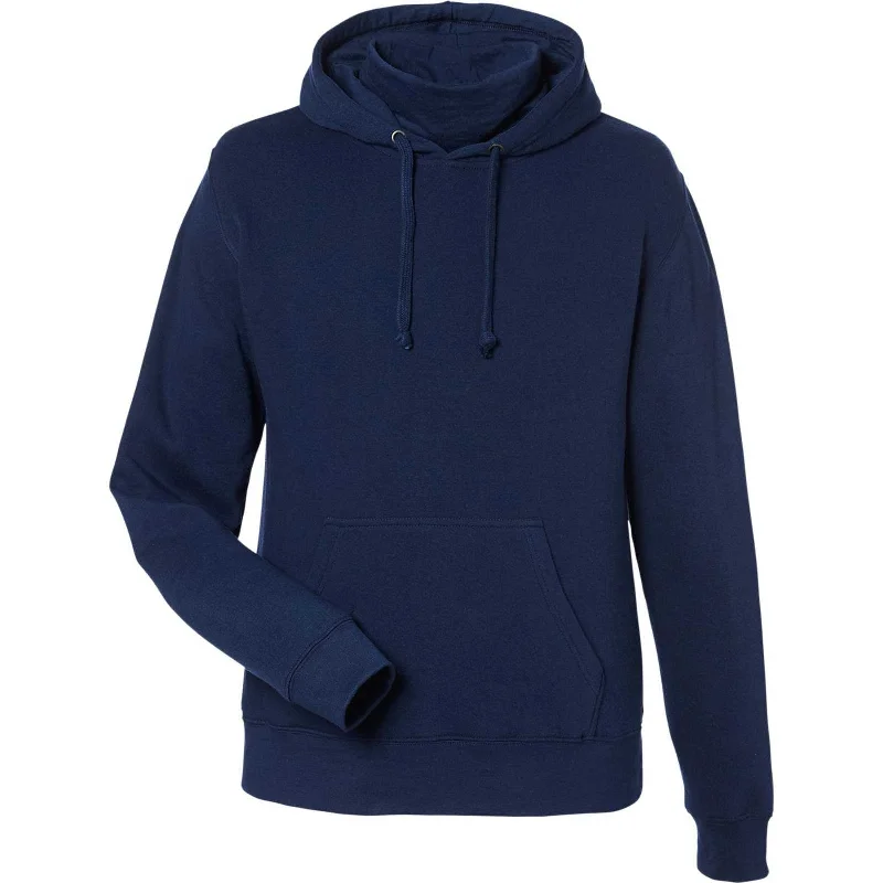 J. America 8879 Gaiter Fleece Hooded Sweatshirt - Navy