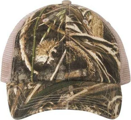 Kati LC101V Washed Mesh-Back Cap - Realtree Max 5 Tan