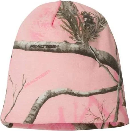 Kati LCB08 8" Camo Knit Beanie - Pink Realtree AP