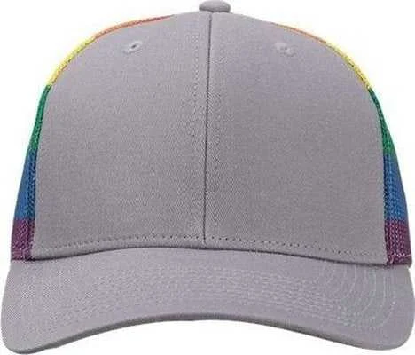 Kati S700M Printed Mesh Trucker Cap - Gray Rainbow