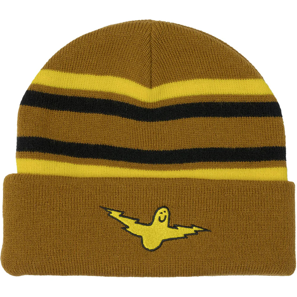 Krooked Cuff Beanie Bird Lightening - Tan / Yellow / Black