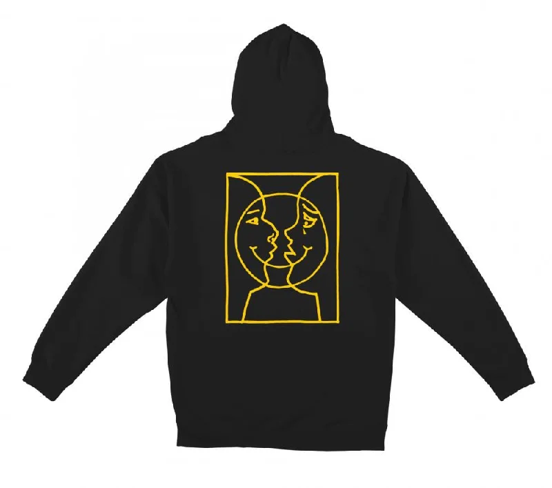 Krooked Hoody Moonsmile Raw - Black / Yellow