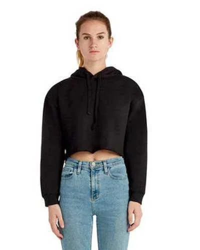 Lane Seven LS12000 Ladies' Cropped Fleece Hoodie - Black