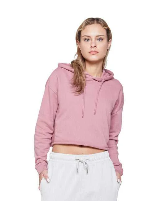 Lane Seven LS12000 Ladies' Cropped Fleece Hoodie - Mauve