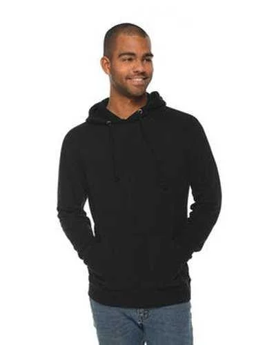 Lane Seven LS13001 Unisex French Terry Pullover Hooded Sweatshirt - Black