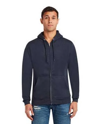 Lane Seven LS14003 Unisex Premium Full-Zip Hooded Sweatshirt - Navy