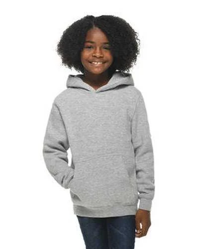 Lane Seven LS1401Y Youth Premium Pullover Hooded Sweatshirt - Heather Gray