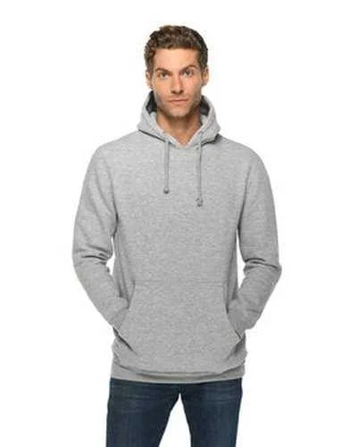 Lane Seven LS19001 Unisex Heavyweight Pullover Hooded Sweatshirt - Heather Gray