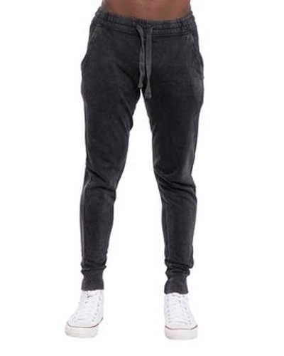 Lane Seven LST009 Unisex Vintage Jogger Pant - Black