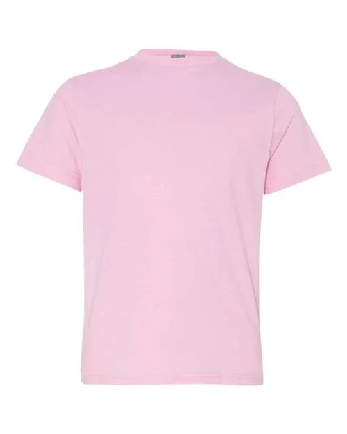 Lat 6101 Youth Fine Jersey Tee - Pink