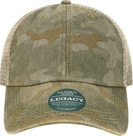 Legacy OFA Old Favorite Trucker Cap - Green Field Camo Java