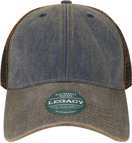 Legacy OFA Old Favorite Trucker Cap - Navy Brown