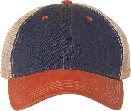 Legacy OFA Old Favorite Trucker Cap - Navy Orange Khaki