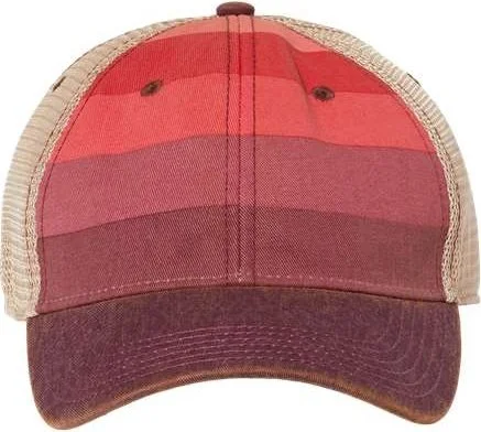 Legacy OFA Old Favorite Trucker Cap - Red Stripe Khaki