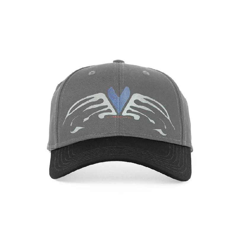 Limosine Heart Wings Hat (Grey/Black)