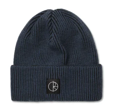 Lines Merino Beanie | Blue/Grey