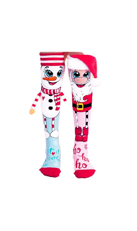 Madmia Santa & Snowman Socks Toddler