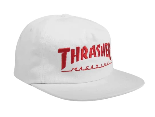 Mag Logo Snapback | White Red