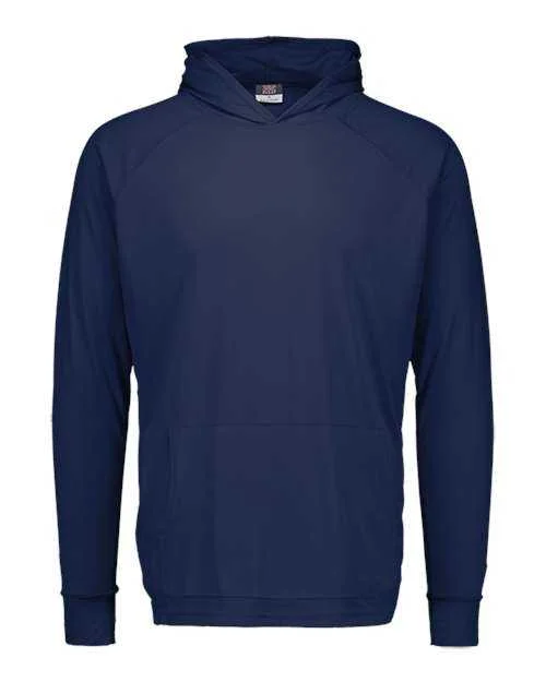 MV Sport 20450Y Youth Sunproof Hooded Long Sleeve T-Shirt - Navy