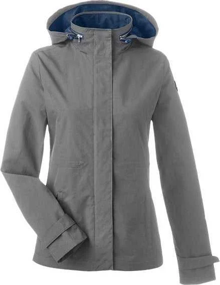 Nautica N17183 Women's Voyage Hooded Rain Jacket - Graphite