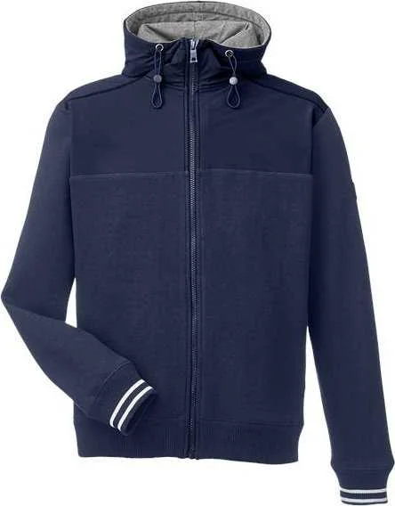 Nautica N17582 Navigator Fleece Hooded Full-Zip Jacket - Navy