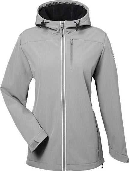 Nautica N17790 Women's Wavestorm Softshell Hooded Jacket - Graphite