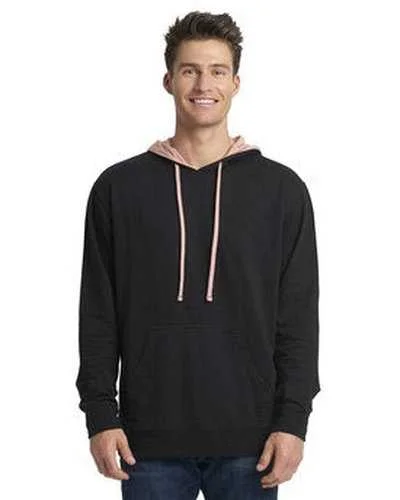 Next Level 9301 Unisex French Terry Pullover Hoodie - Black Desrt Pink