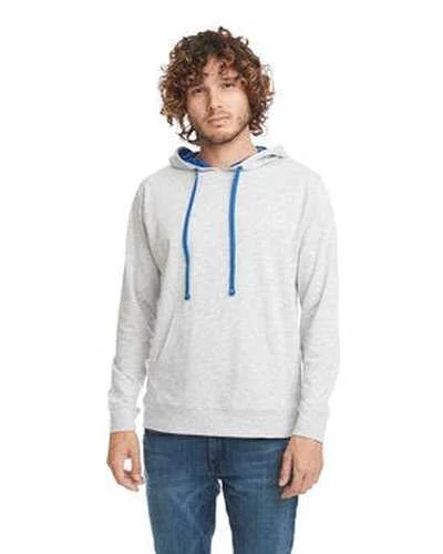 Next Level 9301 Unisex French Terry Pullover Hoodie - Heather Gray Royal