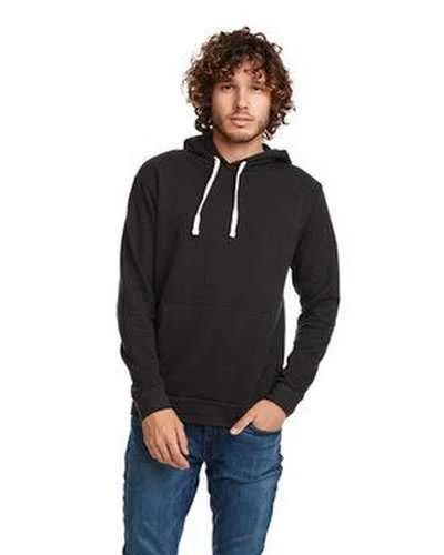 Next Level 9303 Unisex Santa Cruz Pullover Hooded Sweatshirt - Black