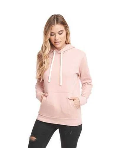 Next Level 9303 Unisex Santa Cruz Pullover Hooded Sweatshirt - Desert Pink