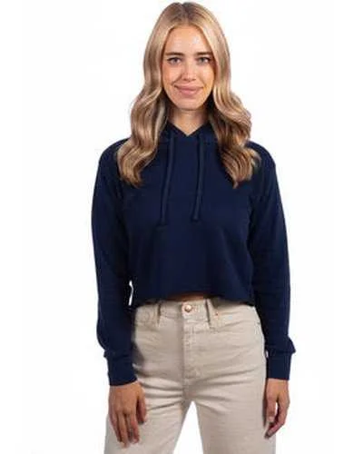 Next Level 9384 Ladies' Cropped Pullover Hooded Sweatshirt - Midnight Navy