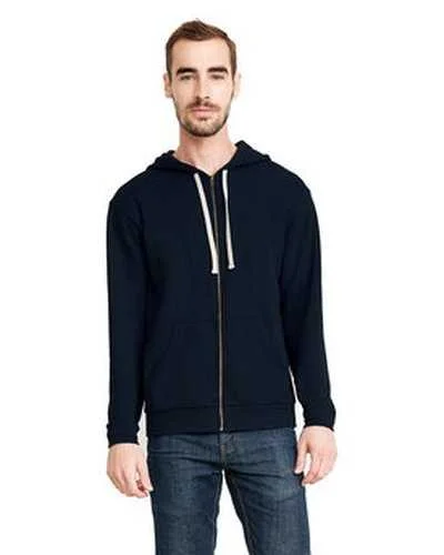 Next Level 9602 Unisex Santa Cruz Full-Zip Hooded Sweatshirt - Midnight Navy