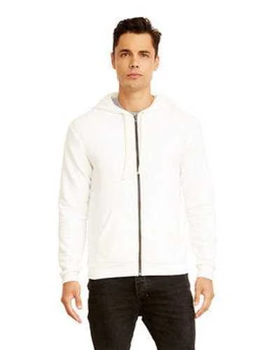 Next Level 9602 Unisex Santa Cruz Full-Zip Hooded Sweatshirt - White