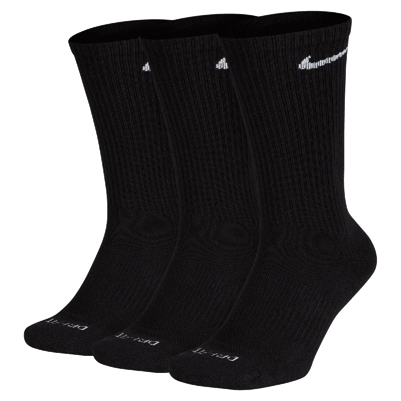 Nike Everyday Cush Crew Socks 3 Pack - Black/White