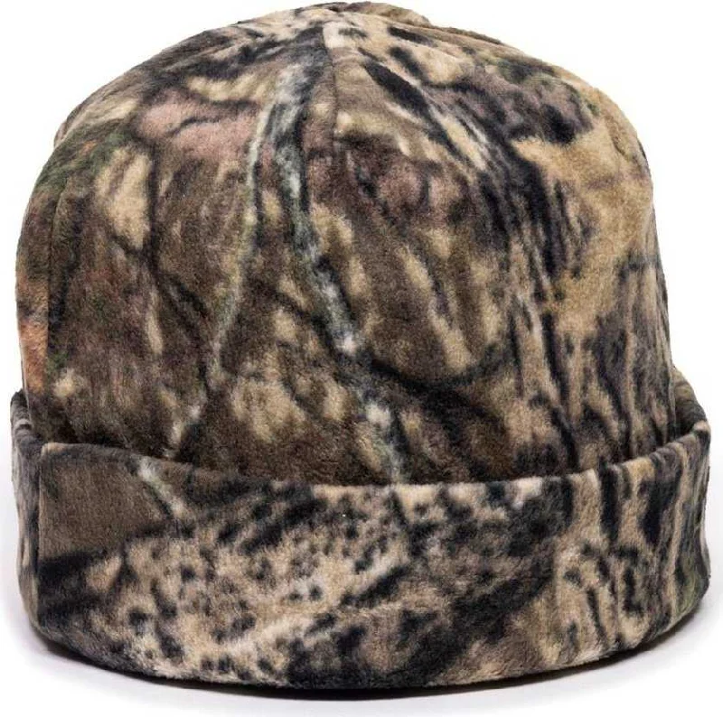 OC Sports COR-002 Beanie with Cuff Easily Visible Reversible - Mossy Oak Break-Up Country  Blaze