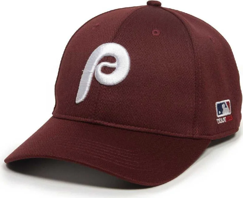 OC Sports MLB-350 MLB Polyester Baseball Adjustable Cap - Philadelphia Phillies Alternate