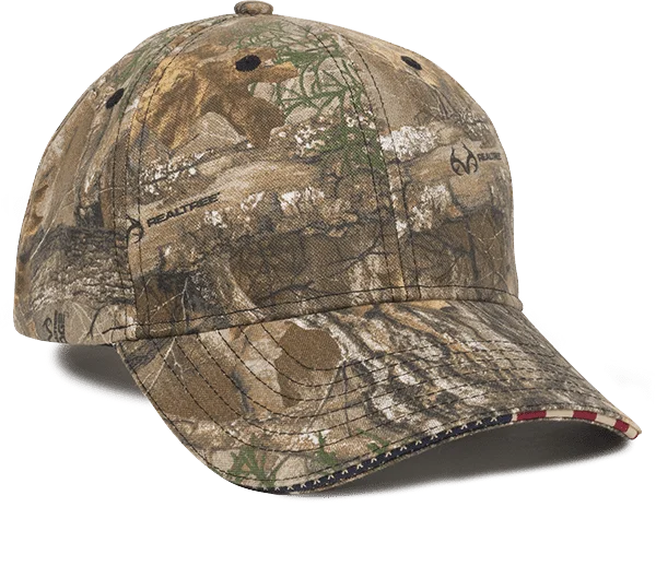 OC Sports USA-350 Adjustable Cap - Realtree Edge