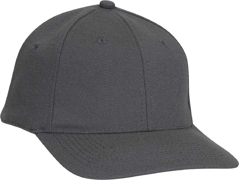 OTTO 11-194 Stretchable Wool Blend Low Profile Pro Style Cap - Charcoal Gray