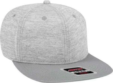 OTTO 148-1218 Otto Snap 6 Panel Mid Profile Snapback Cap - Gray Heather Gray