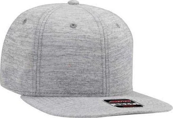 OTTO 148-1218 Otto Snap 6 Panel Mid Profile Snapback Cap - Heather Gray