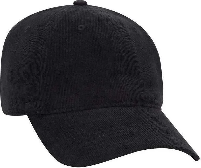 OTTO 18-1272  6 Panel Low Profile Baseball Cap - Black