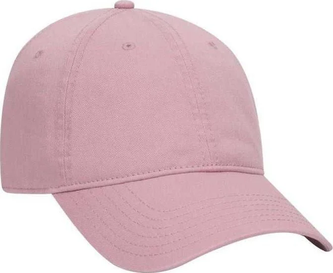 OTTO 18-772 Superior Garment Washed Cotton Twill Low Profile Pro Style Cap - Dusty Rose