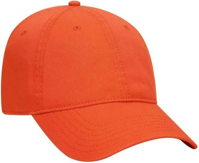 OTTO 18-772 Superior Garment Washed Cotton Twill Low Profile Pro Style Cap - Orange