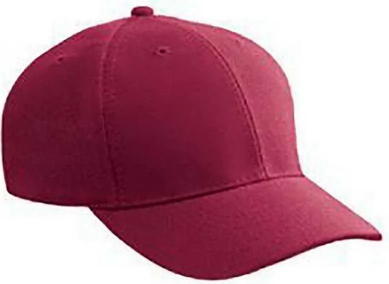 OTTO 19-648 Wool Blend Low Profile Pro Style Structured Firm Front Panel Cap - Burgandy Maroon