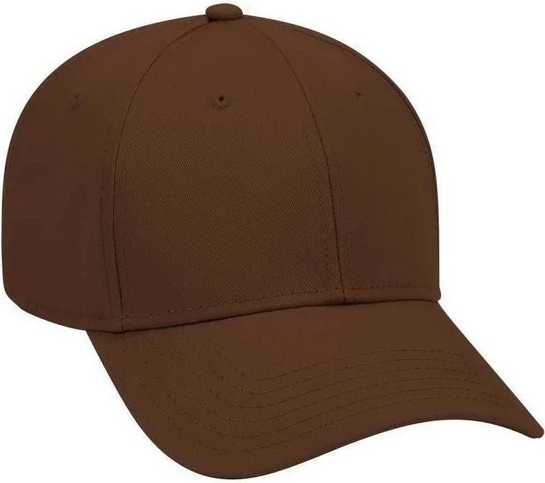 OTTO 19-768 Superior Cotton Twill Low Profile Pro Style Cap - Brown