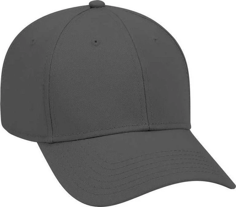 OTTO 19-768 Superior Cotton Twill Low Profile Pro Style Cap - Charcoal Gray