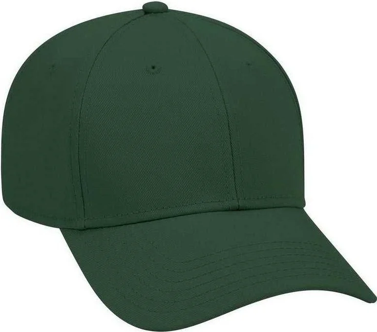 OTTO 19-768 Superior Cotton Twill Low Profile Pro Style Cap - Dark Green